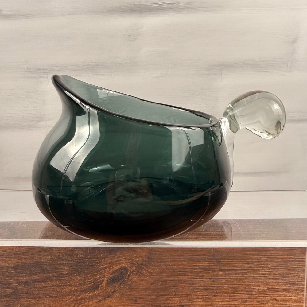 Blenko 555 Charcoal Cocktail Pitcher Wayne Husted 1955 Mid Century Glass